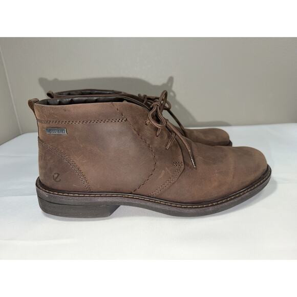 NWOT Ecco Turn Men’s Sz 10.5 Brown Nubuck Waterproof Gore-Tex Chukka Ankle Boots main image 11